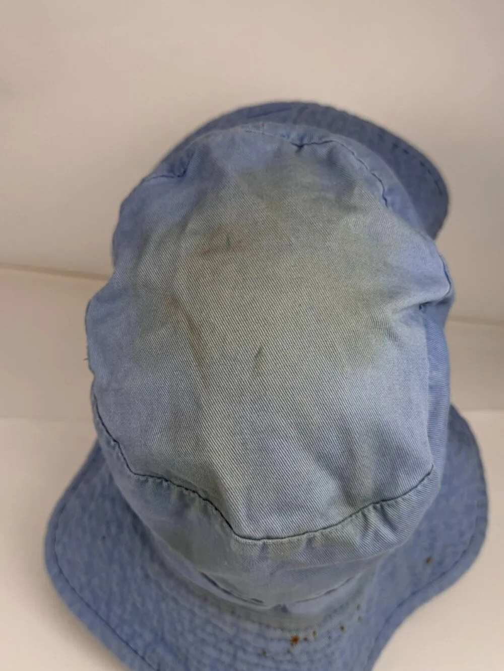 Vintage Tropical Trends DPC Reversible Sun Hat Bucket Cap Blue L Chin Strap
